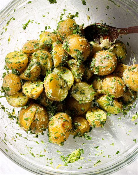 Garlic Herb Potato Salad Fig Olive Platter
