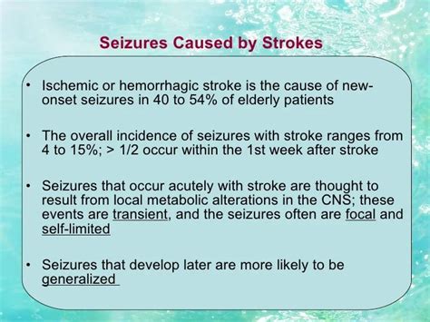 Are Seizures Common After A Stroke Sciencehub