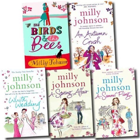 Milly Johnson Collection 5 Books Set White Wedding An Autumn Crush A Summer Fling The Birds