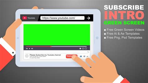 Top 10 Youtube Green Screen Subscribe Button And Bell Icon Intro Ai