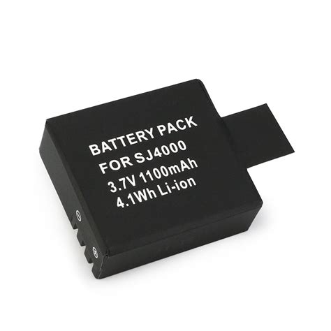 2 Pack 37v 1100mah Lithium Ion Camera Battery For Sj4000 Melasta