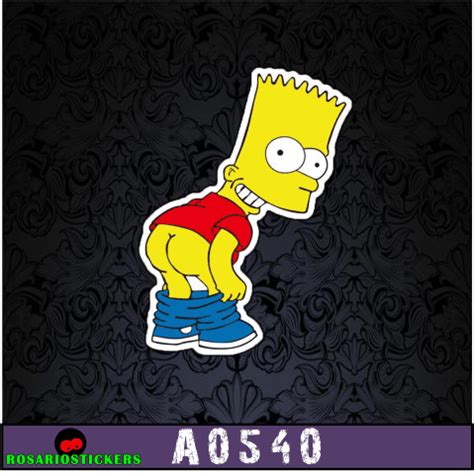A Bart Mostrando El Trasero Los Simpsons Rosariostickers