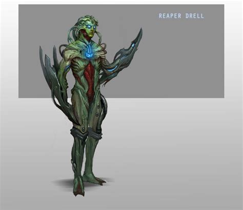 Masseffect Reaper Drell By ~dunechampion Mass Effect Reapers Aliens