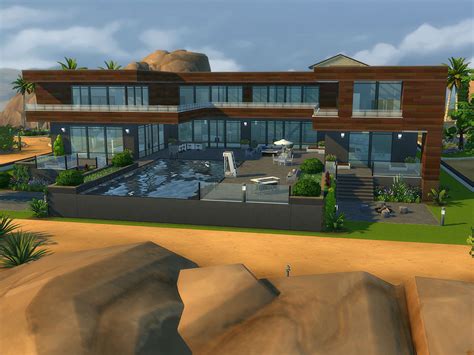 The Sims Resource Modern Mansion No Cc