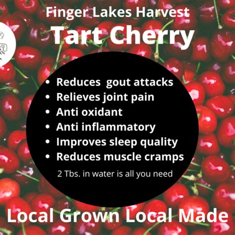 Tart Cherry Tonic Finger Lakes Harvest