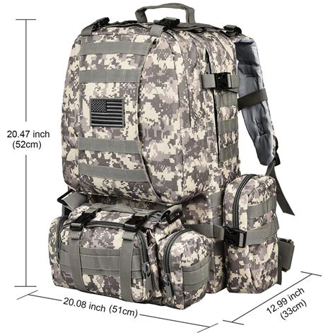Cvlife Military Tactical Backpack Army Rucksack Assault Pack Built Up
