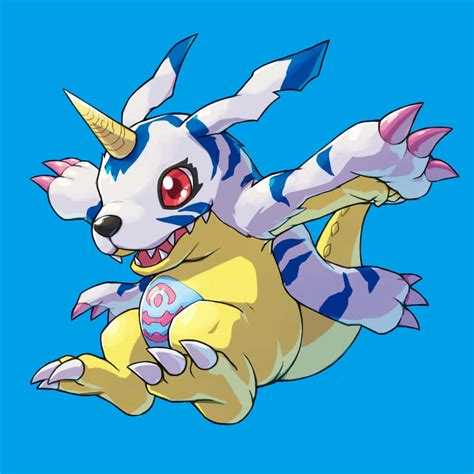 Download A High Resolution Image Of The Beloved Digimon Character Gabumon Wallpaper