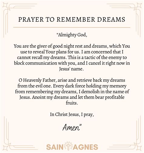 5 Prayers For Dreams Remember Dreams And Ask Signs