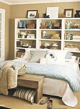 Put up decorative shelving for your books, you can even make it the focal point of your room. Outstanding Bedroom Ideas with Headboards at IKEA - HomesFeed