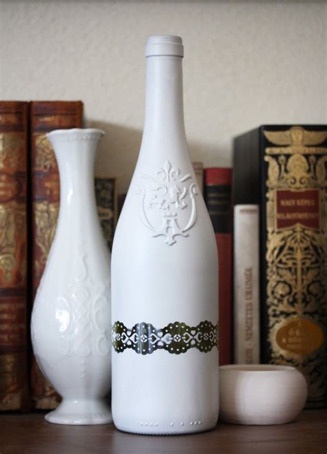 The drying time is also quicker compared to traditional paint. zsb creates: Decorative wine bottle tutorial