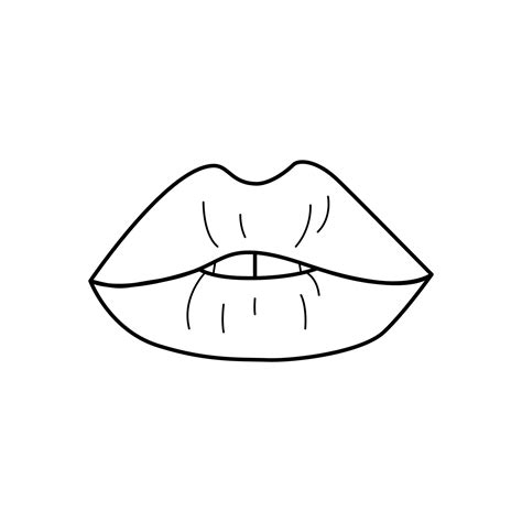 female lips sketch