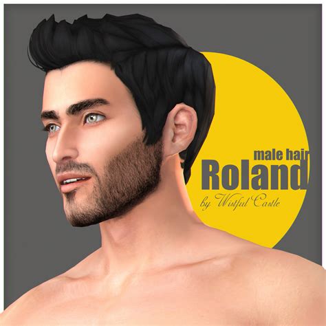 Wistful Castle Roland Base Game Compatible Hairstyle For Male