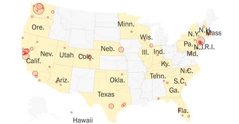 Tracking Every Coronavirus Case In The U S Full Map The New York Times