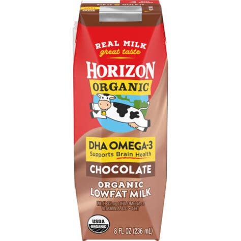 Horizon Organic Dha Omega 3 Lowfat Chocolate Milk 8 Fl Oz Harris Teeter
