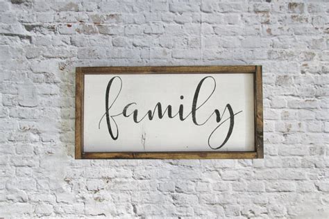 Embossedgraphics.com features 2 business day production on all orders. Family Wood Sign. Rustic Signs. Gallery Wall Decor. Farmhouse
