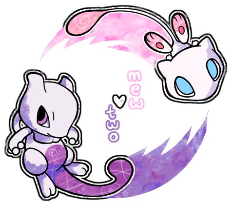 Mewtwo By Crayon Chewer On Deviantart Pokemon Mew Mew And Mewtwo