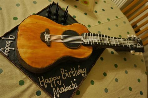 Eatbakecake Cakethe Acoustic Guitar Birthday Cake