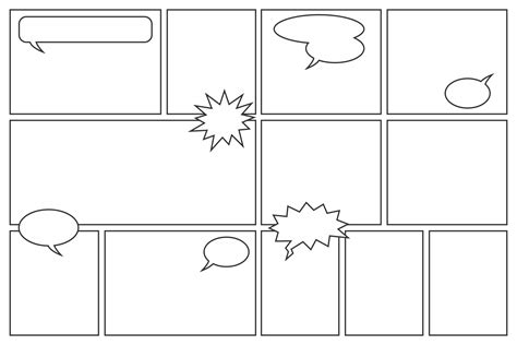 Printable Blank Comic Book Pages