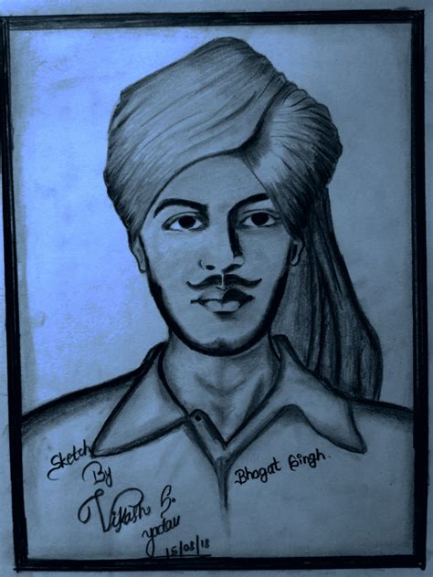 29 Pencil Sketch Of Bhagat Singh Iaianvaibhav