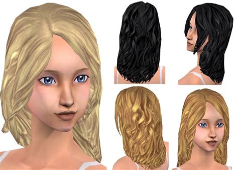 Mod The Sims Maxis Mesh Curly Retexture Maxis Match Hair Ts2 Hair The Sims 2 Cc