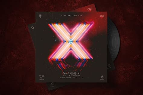 X Vibes Album Cover Photoshop Psd
