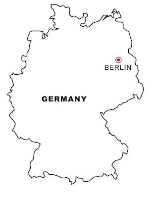 Colorea Tus Dibujos Mapa De Alemania Para Colorear