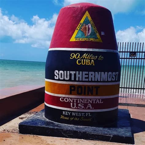 The Southern Most Point In The Us Is Located In Key West Florida