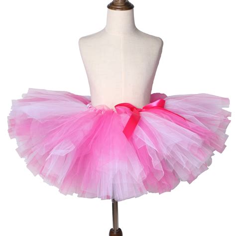Girls Tutu Skirt Hot Pink Light Pink Fluffy Tulle Skirt Girls Baby