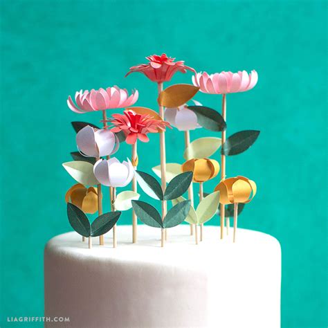 Diy Flower Cake Toppers