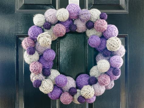 Yarn Ball Wreath Hgtv