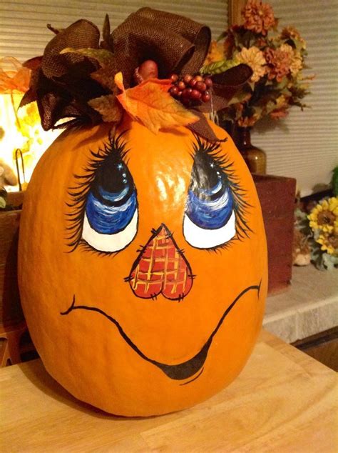 Image Result For Painted Pumpkin Faces Pumpkin Designs Painted
