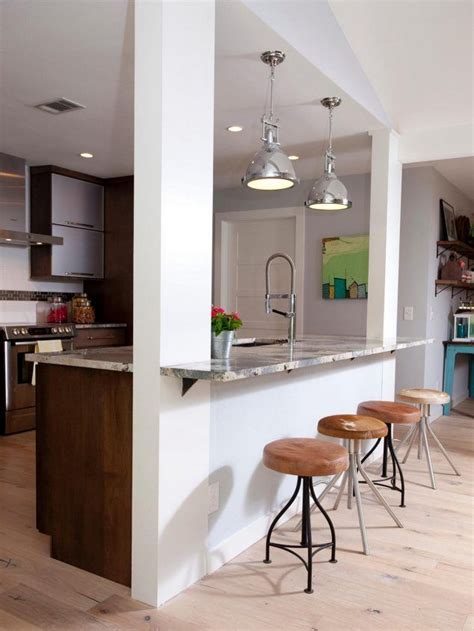 13 Affordable Half Wall In Kitchen For Breakfast Bar Idea Kitchen Bar
