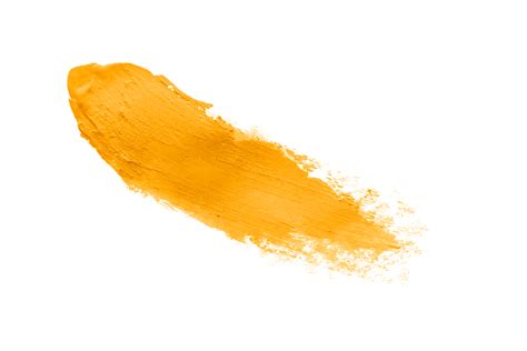 Yellow Brush Isolated On Transparent Background Yellow Watercolorpng