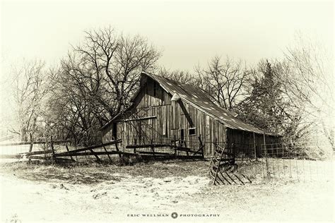 Sepia Barn Photograph By Eric Wellman Fine Art America