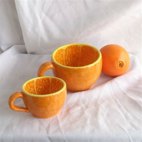 Tangerine Bowl Orange Bowl Big Bowl Wide Bowl Fruit Bowl Etsy