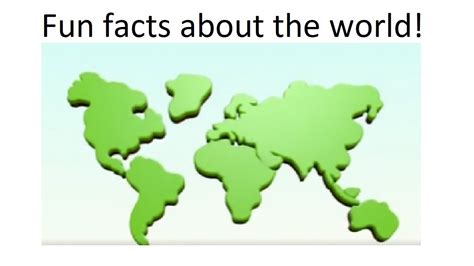 Fun Facts About The World Youtube