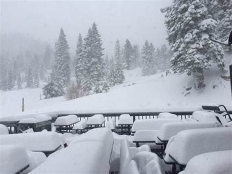 More Than Feet Of Snow At Many Lake Tahoe Ski Resorts