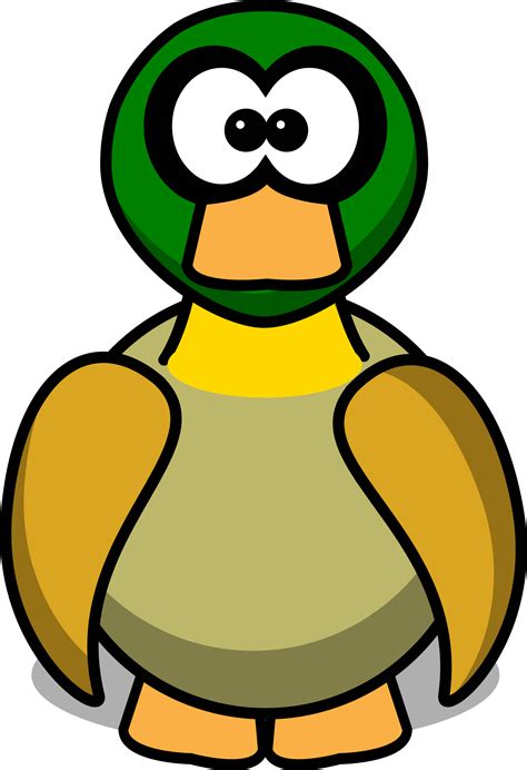 Clipart Cartoon Duck