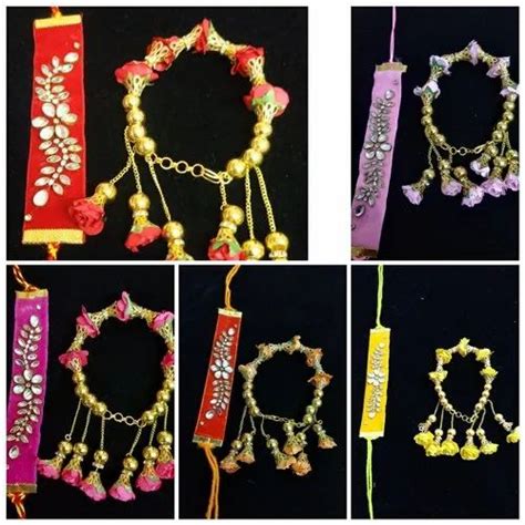 Paper Beads And Kundan Red Bhaiya Bhabhi Rakhi Set At Rs Pair In Jaipur