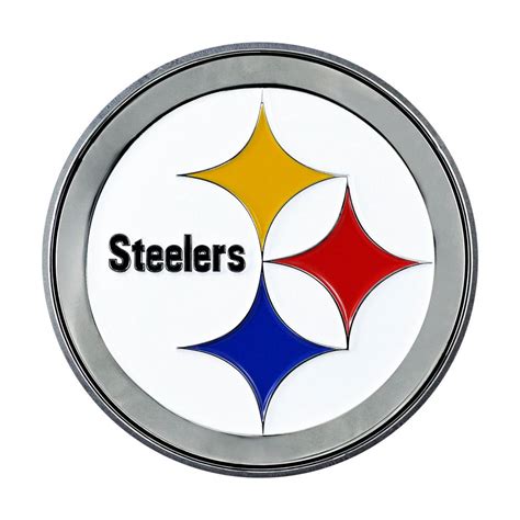 FANMATS NFL - Pittsburgh Steelers 3D Molded Full Color Metal Emblem 