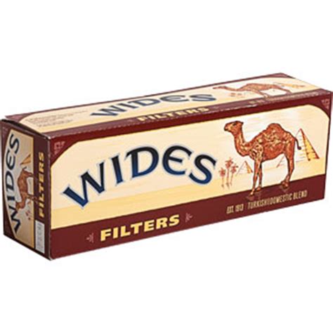 To encourage cigarette pack collectors, some cigarette packs were made. Camel Wides Box cigarettes made in USA, 5 cartons, 50 ...