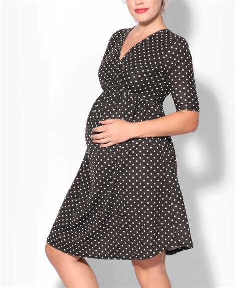 Maternity Dresses Polka Dot Wrap Dress Krisp