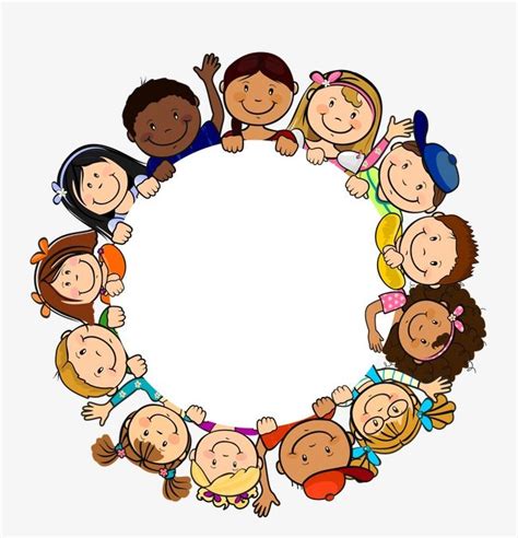 Group Of Kids In A Circle Clipart