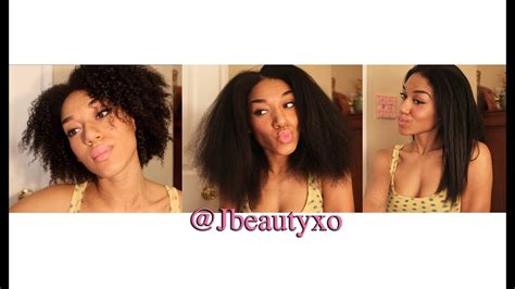 How To Properly Straighten Natural Hair Youtube