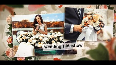after effects template wedding photo slideshow youtube