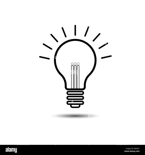 Vector Of Light Bulbs With Glowing One Idea And Creativity Concept
