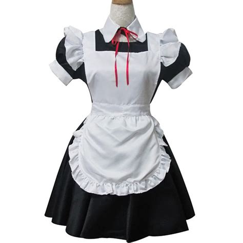 Japan Maid Uniform Cosplay Costume Anime Girl Maid Sailor Lolita Dress