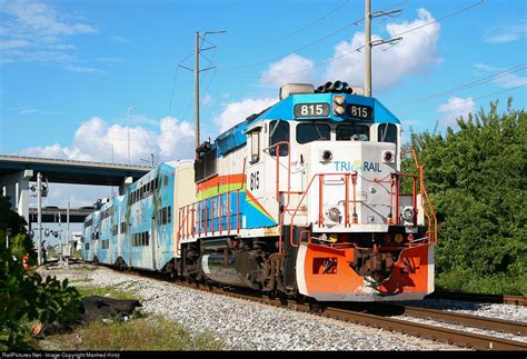 Railpicturesnet Photo Tccx 815 Tri Rail Emd Gp49h 3 At Miami Florida