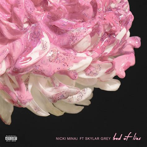 Carátula Frontal De Nicki Minaj Bed Of Lies Featuring Skylar Grey