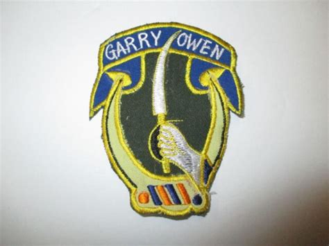 B7890 Vietnam Us Army 7th Cavalry Garry Owen Large Ir36c Ebay